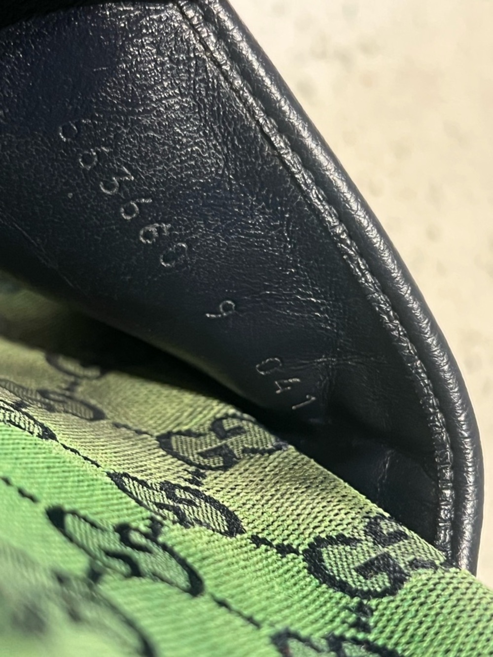 Gucci GG green canvas platform sandals size 10 US - Picture 8 of 10